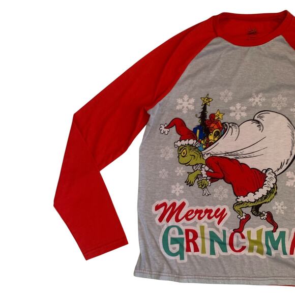 Dr Seuss The Grinch Men's Size S Merry Grinchmas Long Sleeve T-Shirt - Picture 6 of 13